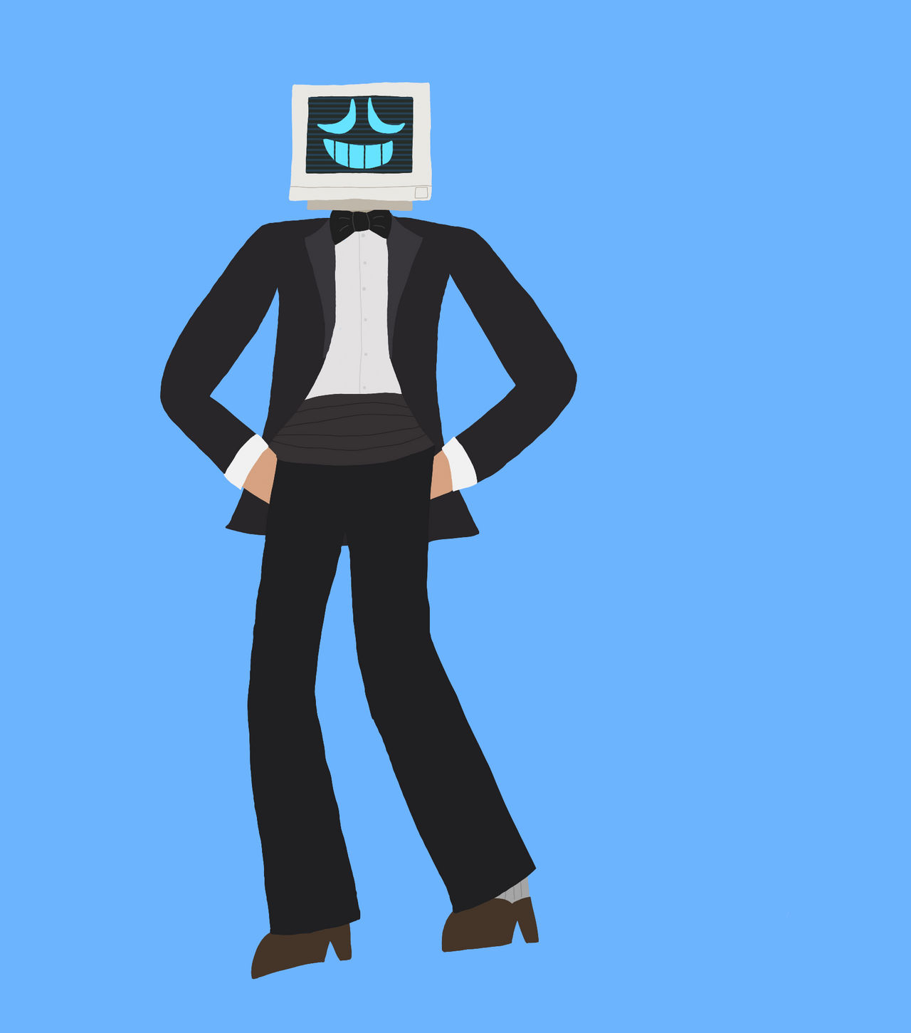 Computer Head by TheGreatestFloof on DeviantArt