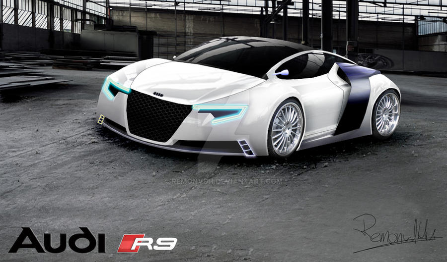 Audi R9 Rendering white