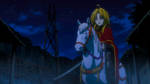 Oda Nobuna riding her White Horse