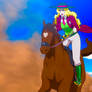 Cowgirl Franz Liszt on her Horse 3