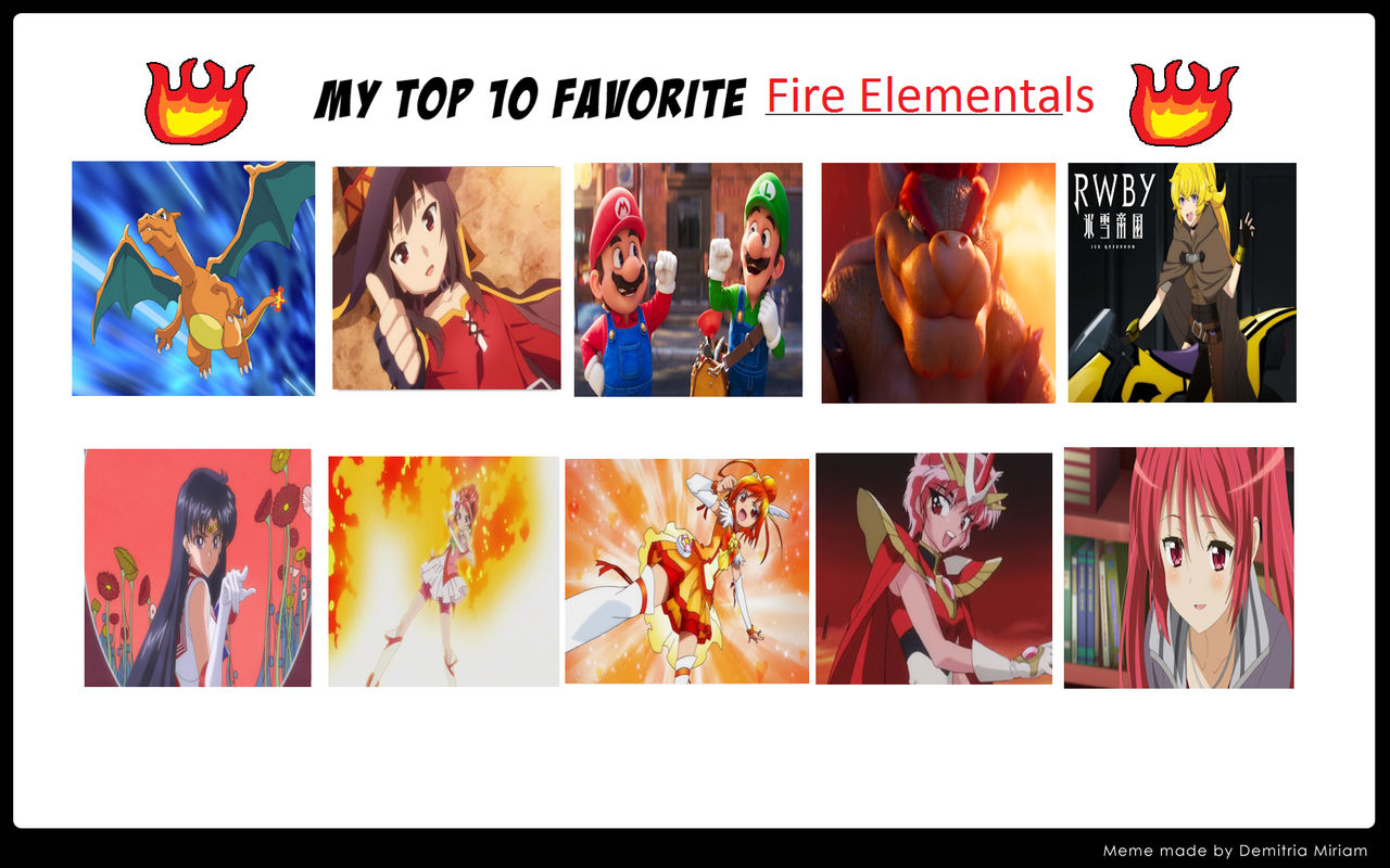 Fire Elemental Hero My Top 10 Favorite Fire Elemental Characters by SawaOkita39 on DeviantArt