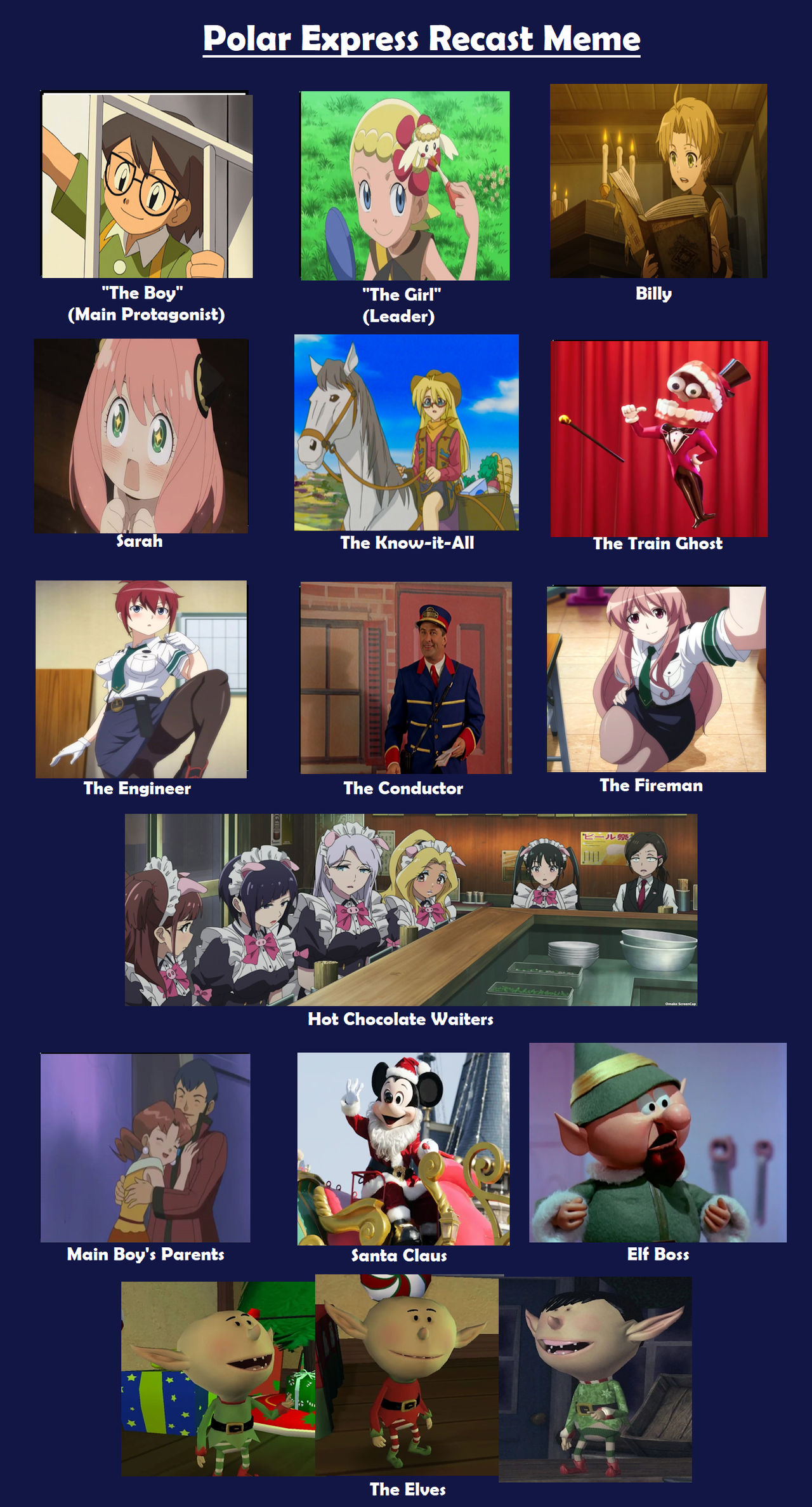 My Polar Express Cast Meme by SawaOkita39 on DeviantArt