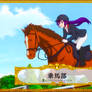 Rize Tedeza riding her Horse 7