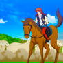 Marie Grace Fleed Riding her Horse 6