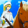 Nikita Deslock Riding her Horse