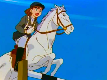 Violet Riding her White Horse 7