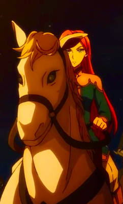 Eclair Seaetto Riding her White Horse 5