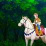 Nina Riding Her White Horse 2