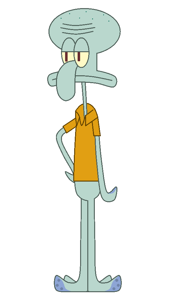 Squidward's got them fake Js (Transparent PNG) by SodiiumArt on DeviantArt