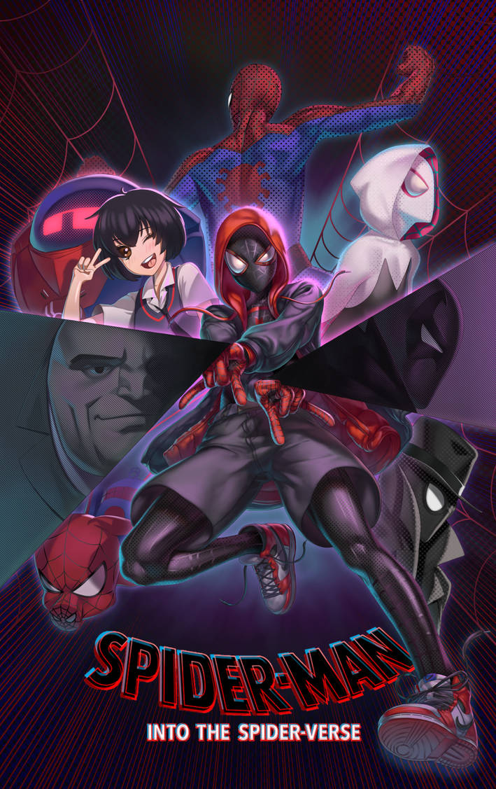 Spiderman into the spiderverse by tfrksg on DeviantArt