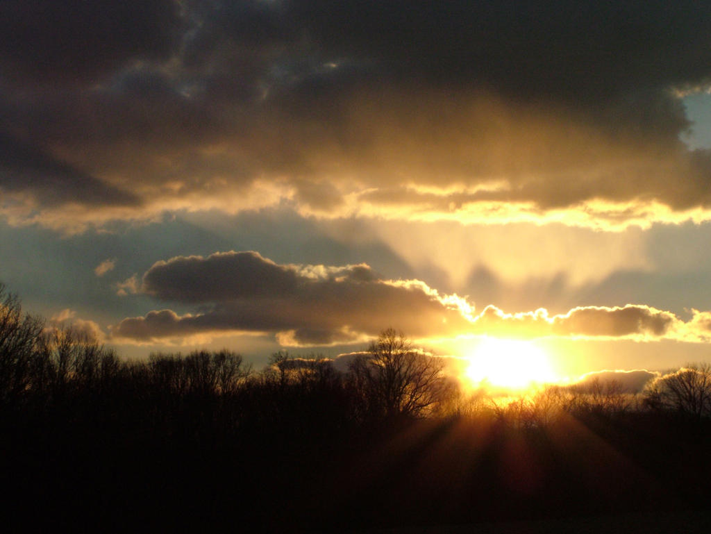 Sunset And Virga