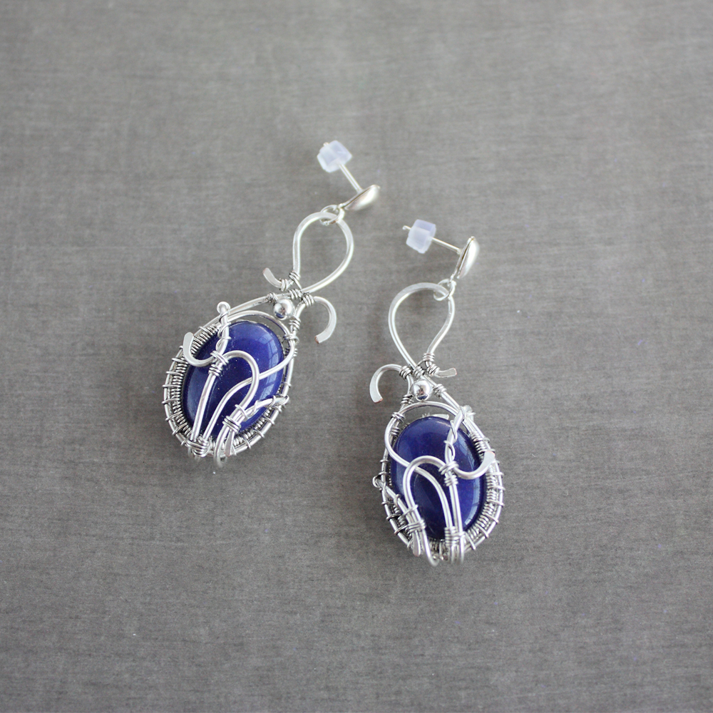 Blue Bird Earrings