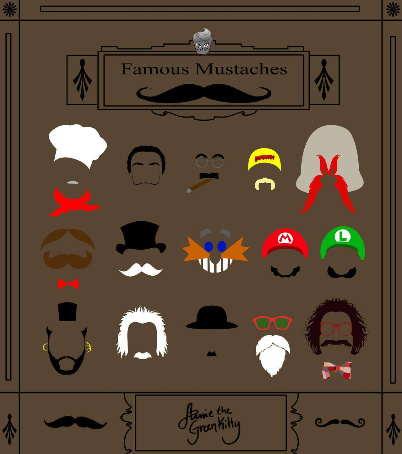 Doded Mustache Famous-Mustaches by AnnietheGreenKitty on DeviantArt