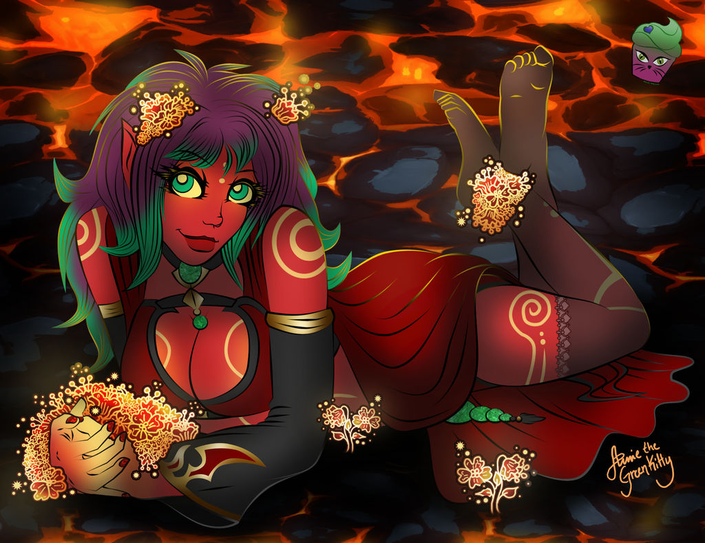 The Fire Flowers by AilwynRaydom