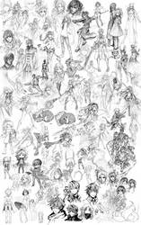 Pencil sketch dump 2013-2014