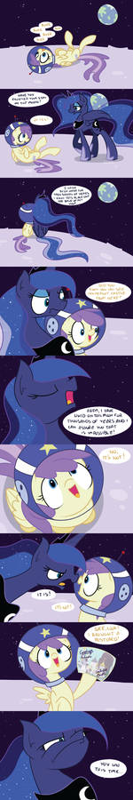 Luna Visits the Filly on the Moon