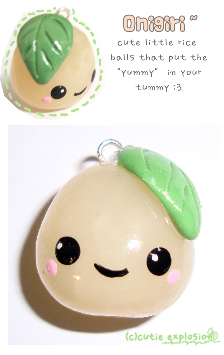 onigiri rice ball charm