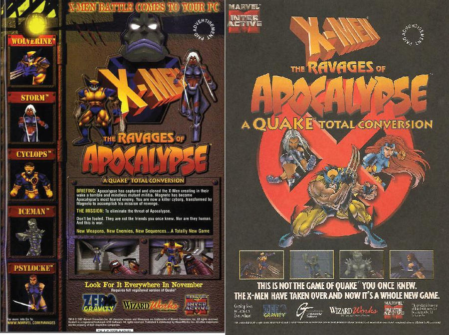 1998 X-Men-The Ravages of Apocalypse PC Game