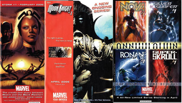 Storm, Black Panther, Moon Knight and Annihilation