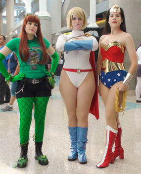 Poison Ivy, Power Girl, and Wonder Woman