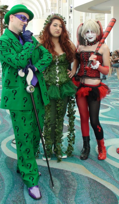 Riddler, Poison Ivy, and Harley Quinn from Batman