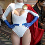 Power Girl at the Long Beach Comic Con 2013