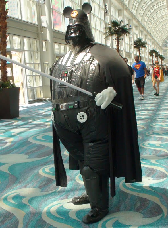 Darth Vader became a big and fat Mickey Mouse