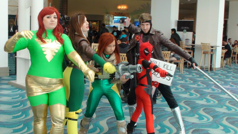 Phoenix, Rogue, Hope Summers, Deadpool, Gambit