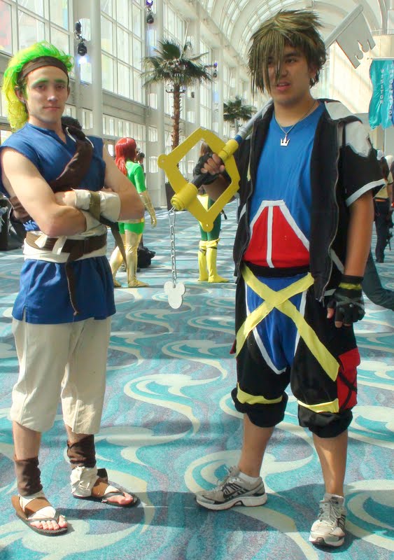 Sora from Kingdom Hearts and and Jak and Daxter