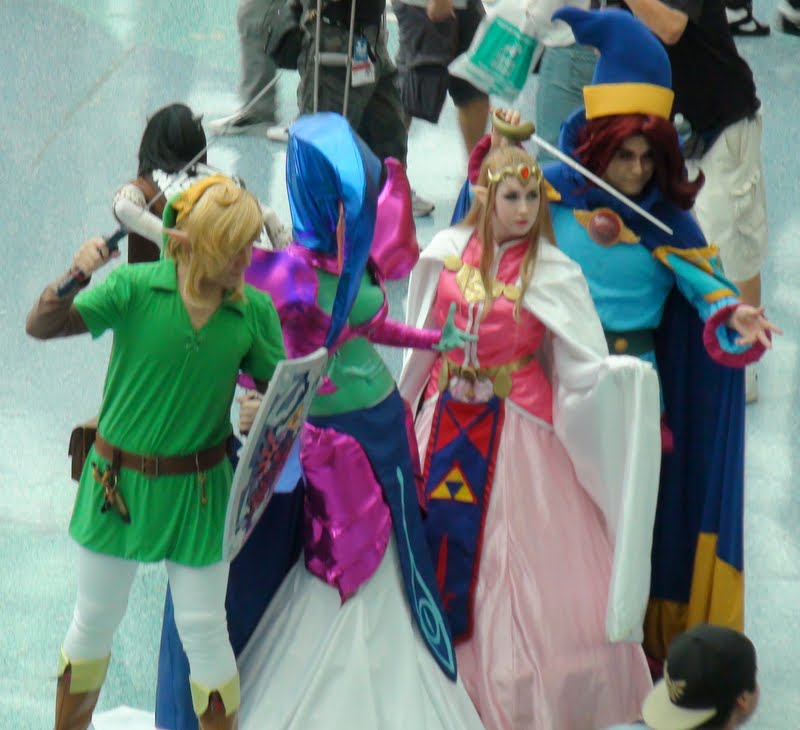 Link, Zelda, Veran, and Ralph at Anime Expo 2013