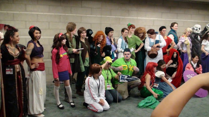 Disney Characters Gathering at Anime Expo 2013