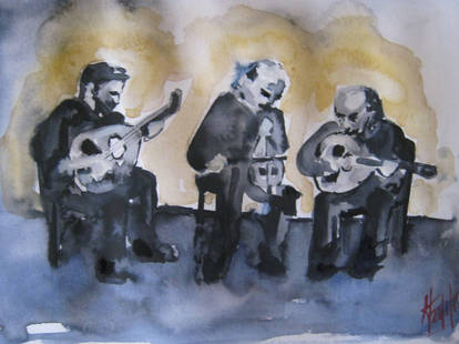 Cretan musicians