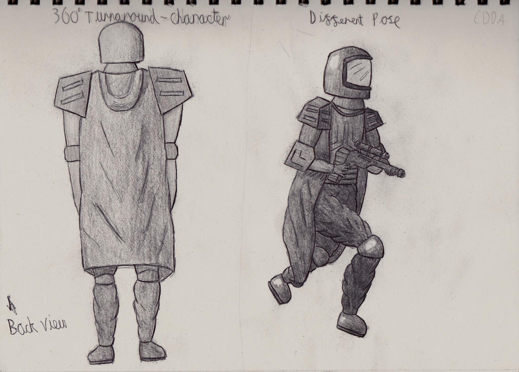 Character Back View And Different Pose by EDDY0011 on DeviantArt