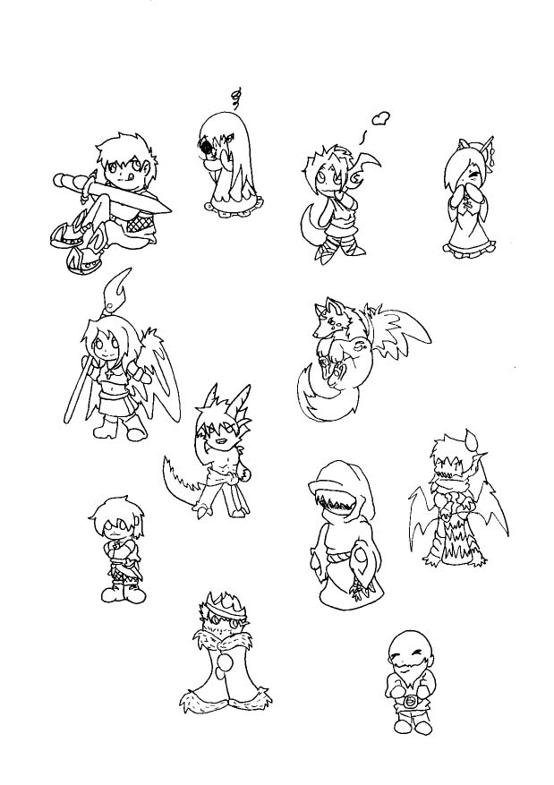 All Charas of the Rpg_Chibi by mOlch on DeviantArt