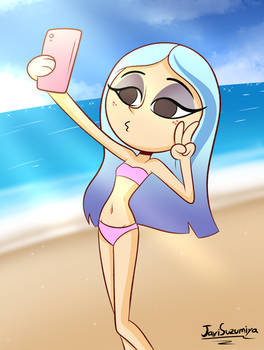Andrea at the beach