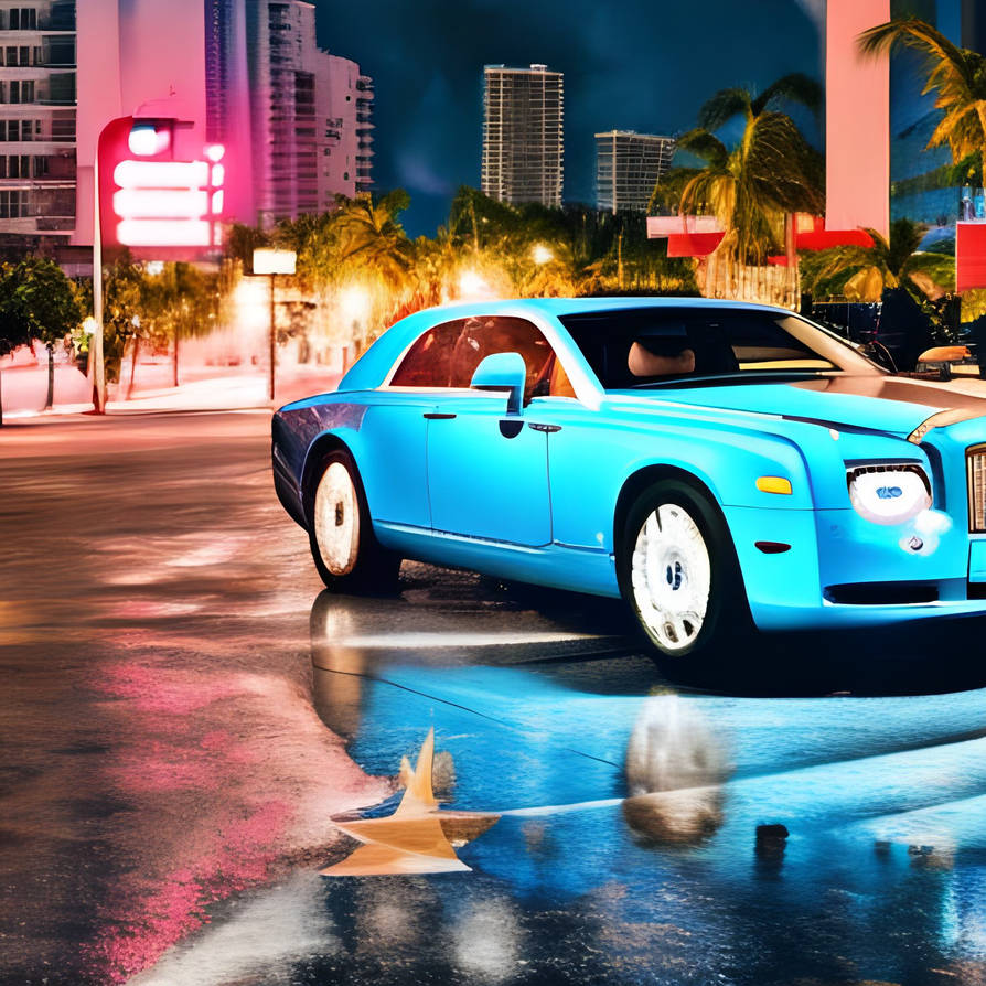 Blue Rolls-Royce by jumpcom on DeviantArt