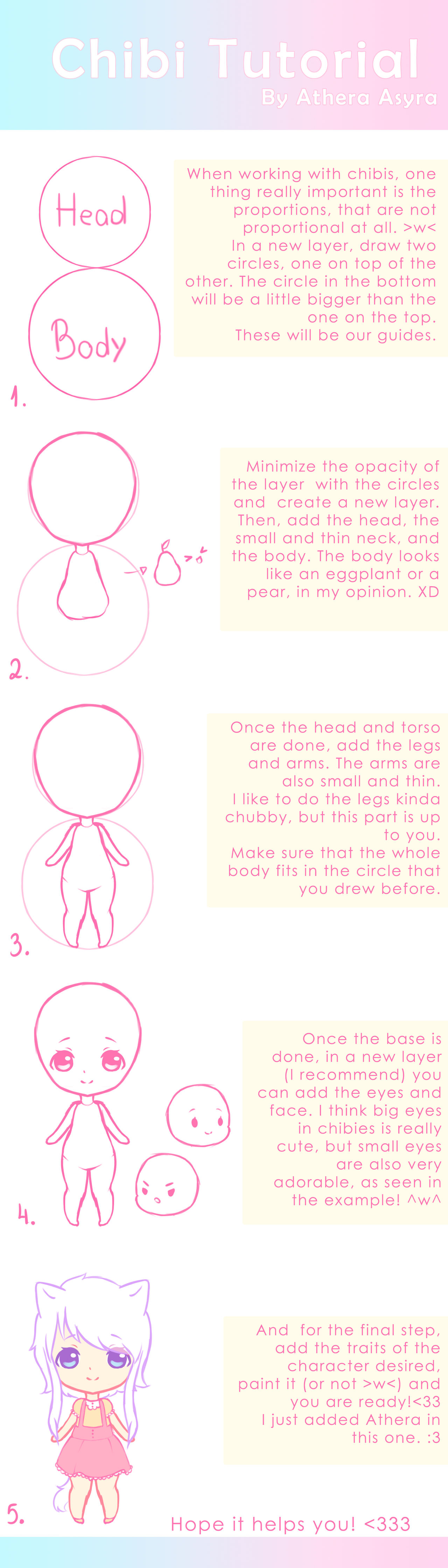 How to draw a chibi in 4 easy steps!!! by AtheraAsyra on DeviantArt