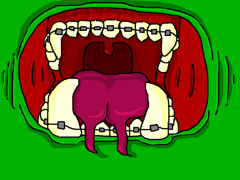 MS Paint Mouth Wallpaper