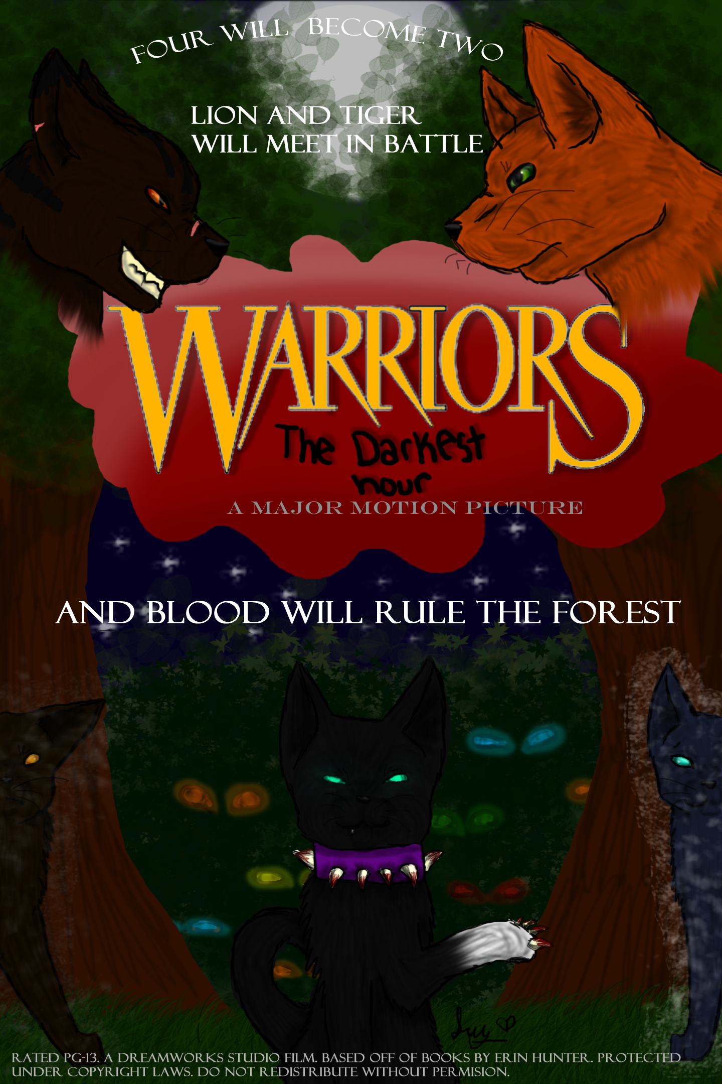 Warriors: The Darkest Hour by kuiwi on DeviantArt  Warrior cats books, Warrior  cats comics, Warrior cats movie