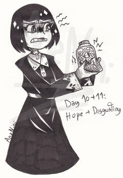 Inktober 2020 (Day 10+11) -- Hope + Disgusting