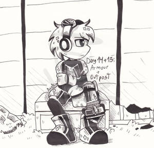 Inktober 2020 (Day 14+15) -- Armour + Outpost