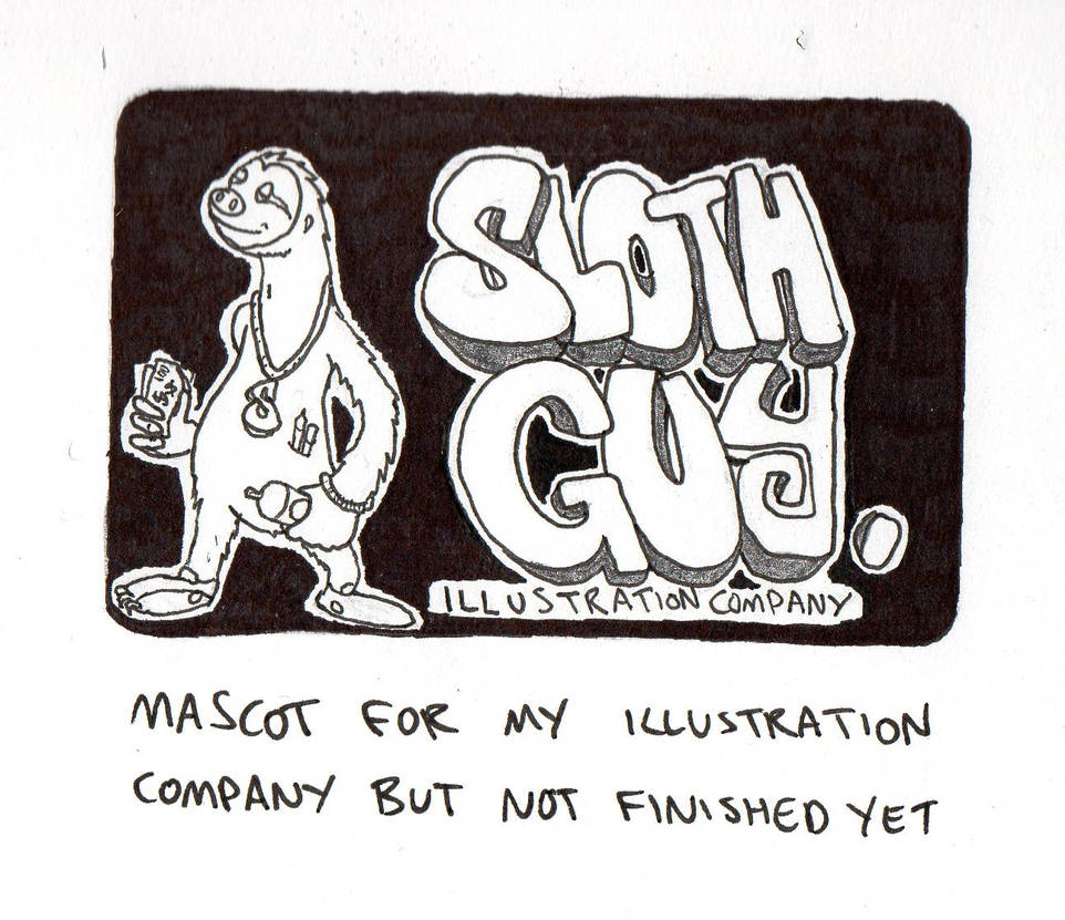 Sloth Guy logo for my illustration business by chaosandcartoons on ...