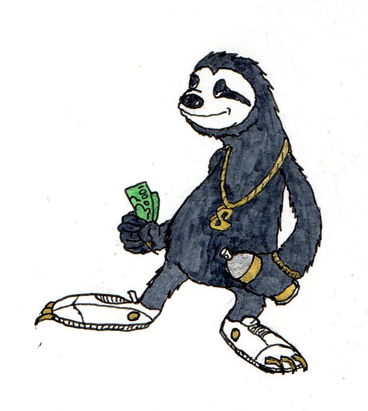 Sloth Guy logo mascot by chaosandcartoons on DeviantArt
