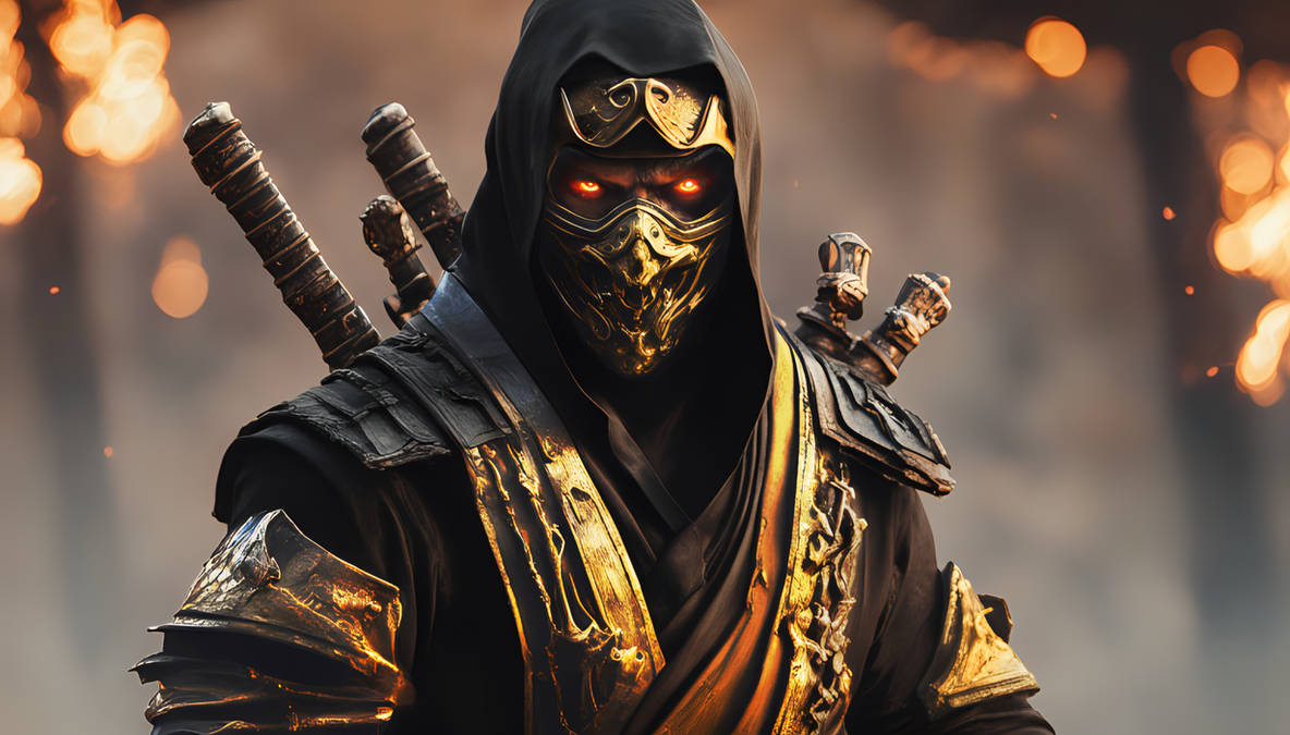 Formerly Hanzo Hasashi now Scorpion by JustinChauveauDesign on DeviantArt