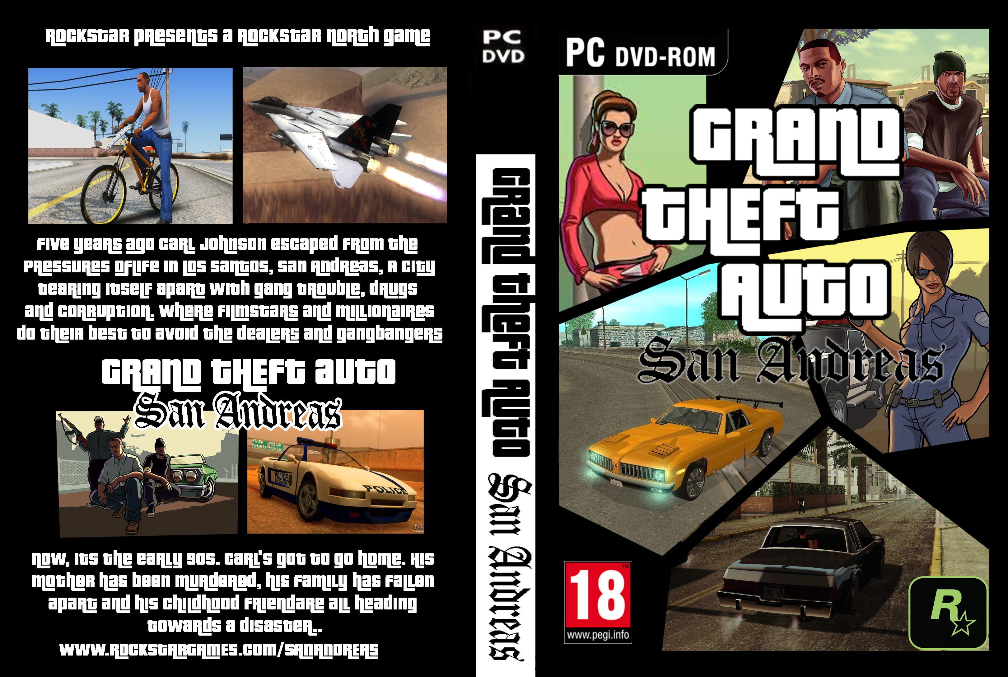 GTA San Andreas Game Cover by syn1cal on DeviantArt