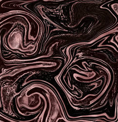 Abstract Black with Rose Gold Foil