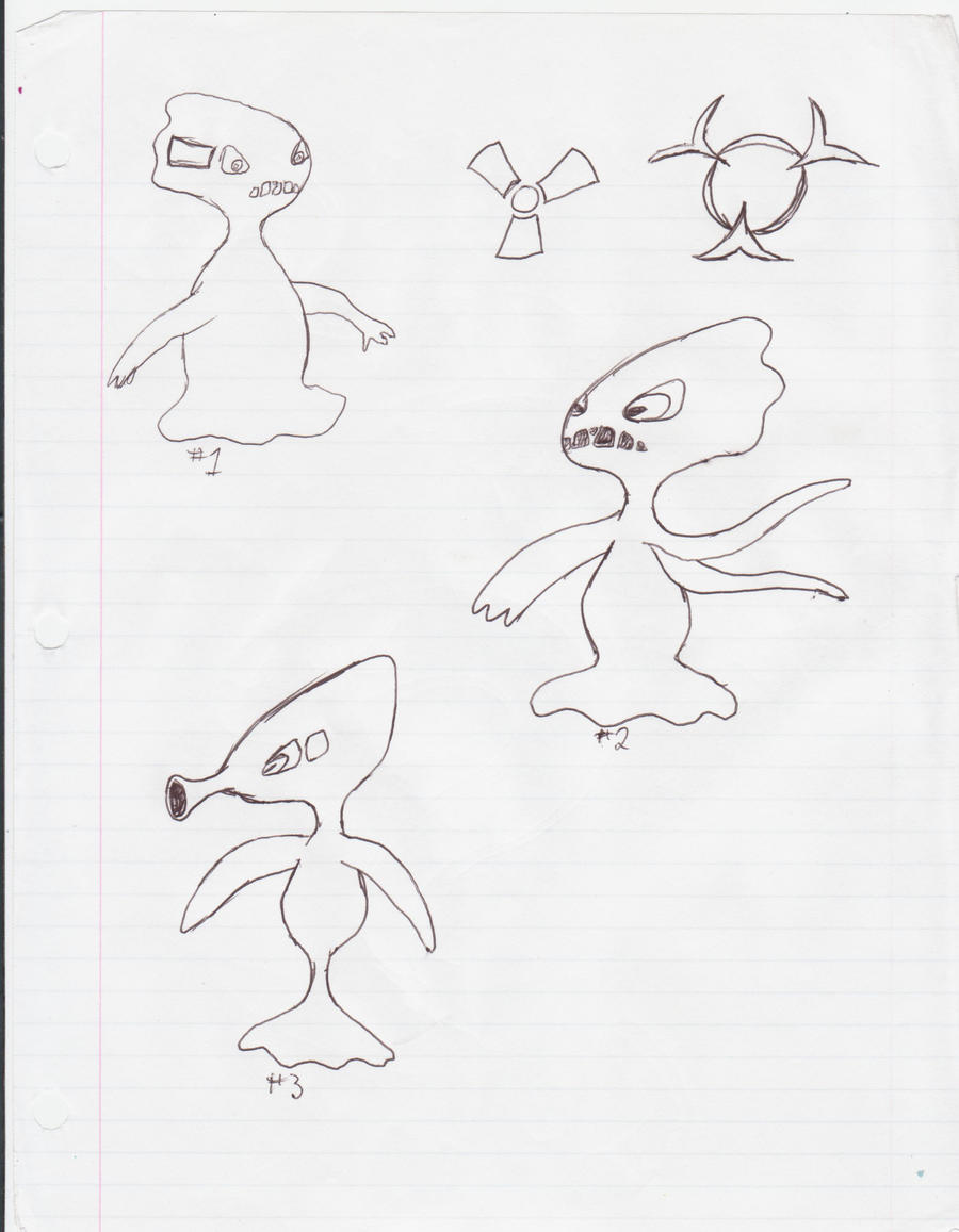 Fakemon Idea Sketches by ARTgazer12 on DeviantArt
