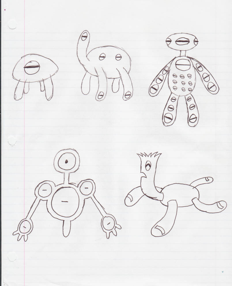 Fakemon Sketches by ARTgazer12 on DeviantArt