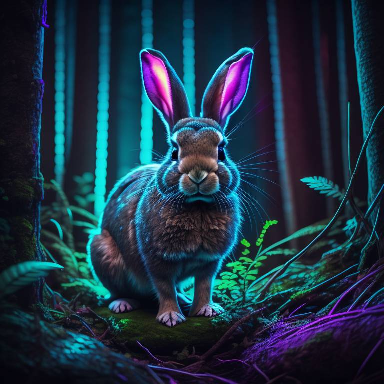 Adventurous Eyes: Brave Rabbit in the Forest by Cosmic1journey on ...