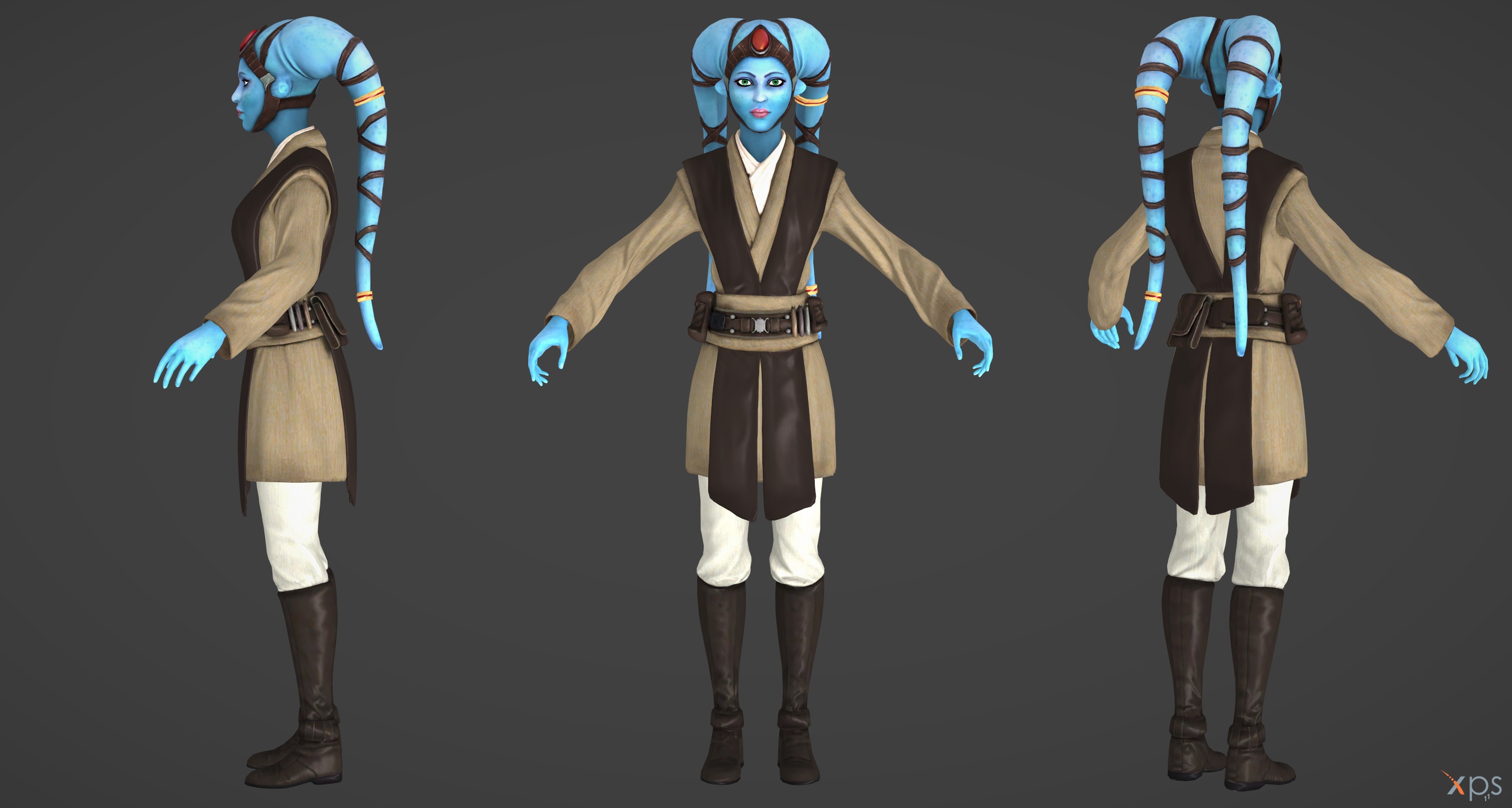 Kinect Star Wars: Twi'lek Padawan Model